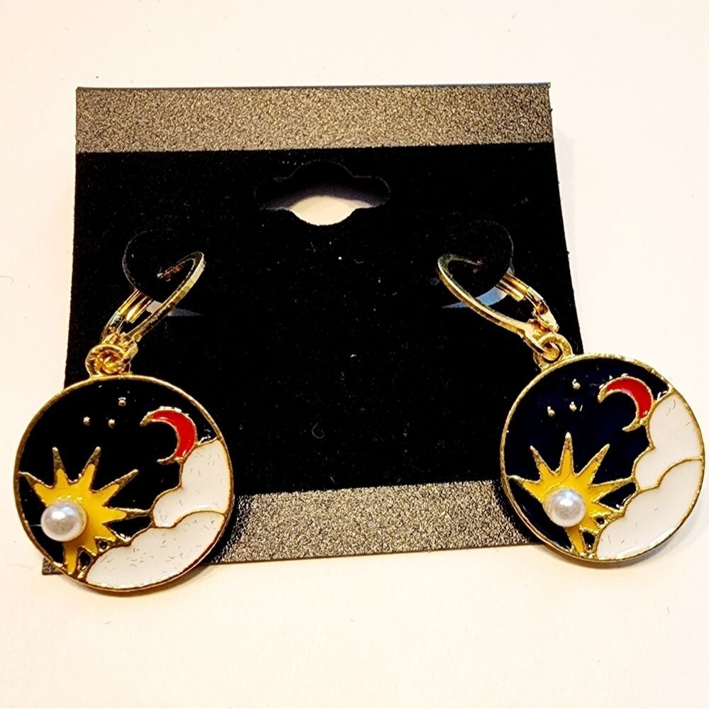 MOON and Star Earrings